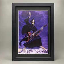DEATH PLAYING GUITAR FRAMED ART PAUL KIDBY TERRY PRATCHETT DISCWORLD