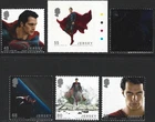 2013 Jersey Sg 1757/1762 Man of Steel (film) MNH