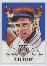 2014 Panini Hall of Fame Diamond Kings Blue 22/50 Bill Terry #27 HOF 0b0
