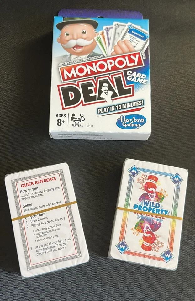 Monopoly Deal Juego de Cartas Rápido para Familias, Niños A partir de 8 años y 2-5 P Foto 2 de 4