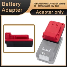 For Greenworks 24V Lithium Battery To For Milwaukee 18V Power Tools-Adapter Only