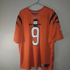 Brand New W/ Tag Authentic Joe Burrow Cincinnati Bengals Orange Jersey 2XL