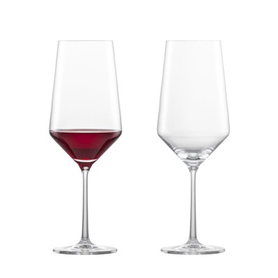 Pure Bordeaux Red Wine Glass (Set of 2), Bordeaux Glasses for Red Wine, Dishw...