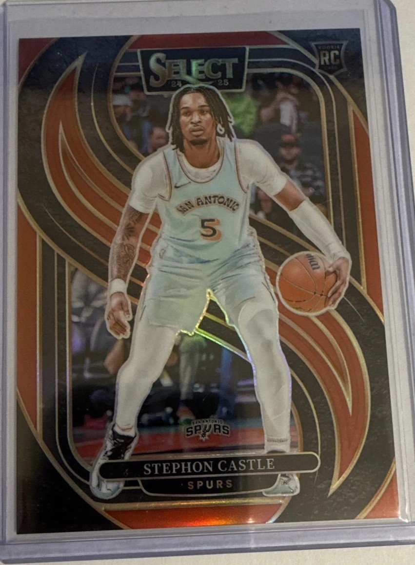 2024-25 Panini Select - Premier Level Stephon Castle #175 Red Prizm /199 (RC)