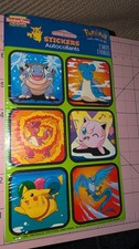 Vintage Pokemon Stickers American Greetings 2 Sheets New Pack Design 1
