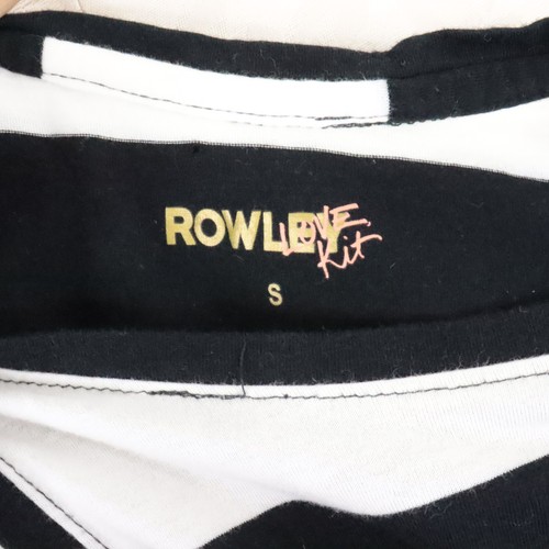 Rowley Love Kit Women's S Black White Striped Tie-Waist Sleevless Tank Top - Picture 8 of 8