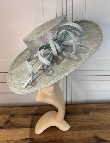 Sombrero de tela John Charles Mint Sinamay boda madre invitada carreras evento fiesta - Imagen 16 de 24