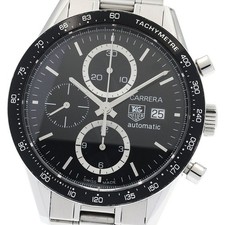 TAG HEUER CV2010 Carrera Chronograph Automatic Men s Good Condition 938868 from