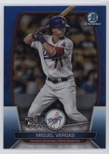 2023 Bowman Chrome Blue Refractor 105/150 Miguel Vargas #40 0i2h