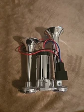 12V Air Train Horn Kit Dual Super Loud Electric With Compressor Car Truck Boat