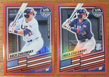 2026 Panini Stars & Stripes Roch Cholowsky Red Ref (2) Blue & White Jersey #/399