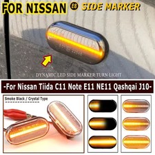 LED Dynamic Side Marker Lights for Nissan Tiida Note Micra Navara Qashqai