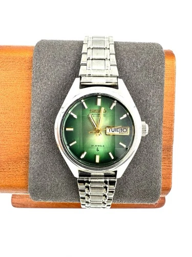 vintage seiko Women’s cut glass Automatic Watch 25mm Ships From Japan -f014