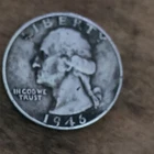 1946 Washington Quarter Silver 25C Coin Circulated US Variety