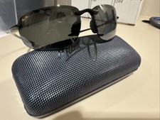 Maui Jim HOOKIPA Gloss Black POLARIZED Grey Lens Sunglass 407-02 P85