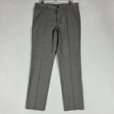 Dockers NEW Signature Khaki Pants Men's 34X32 Gray Slim Tapered Flat Front NWT