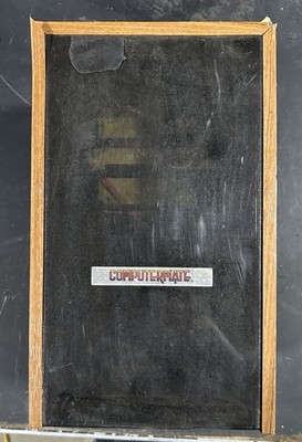 Vintage Computer Mate Wood Grain Floppy Storage Disk Holder w/Dividers