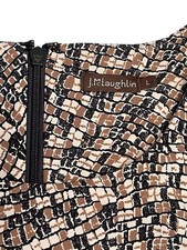 J. Mclaughlin Size Large Sophia Dress Catalina Cloth Geometric Stretch Preppy