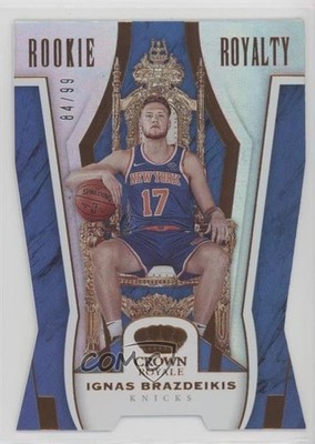 2019-20 Panini Crown Royale Rookie Royalty 84/99 Ignas Brazdeikis #4 RC 5l1