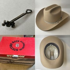 Rare 1970s Open Road Stetson 3x Beaver Size 7 1/8 With Original Box And Hat Pin