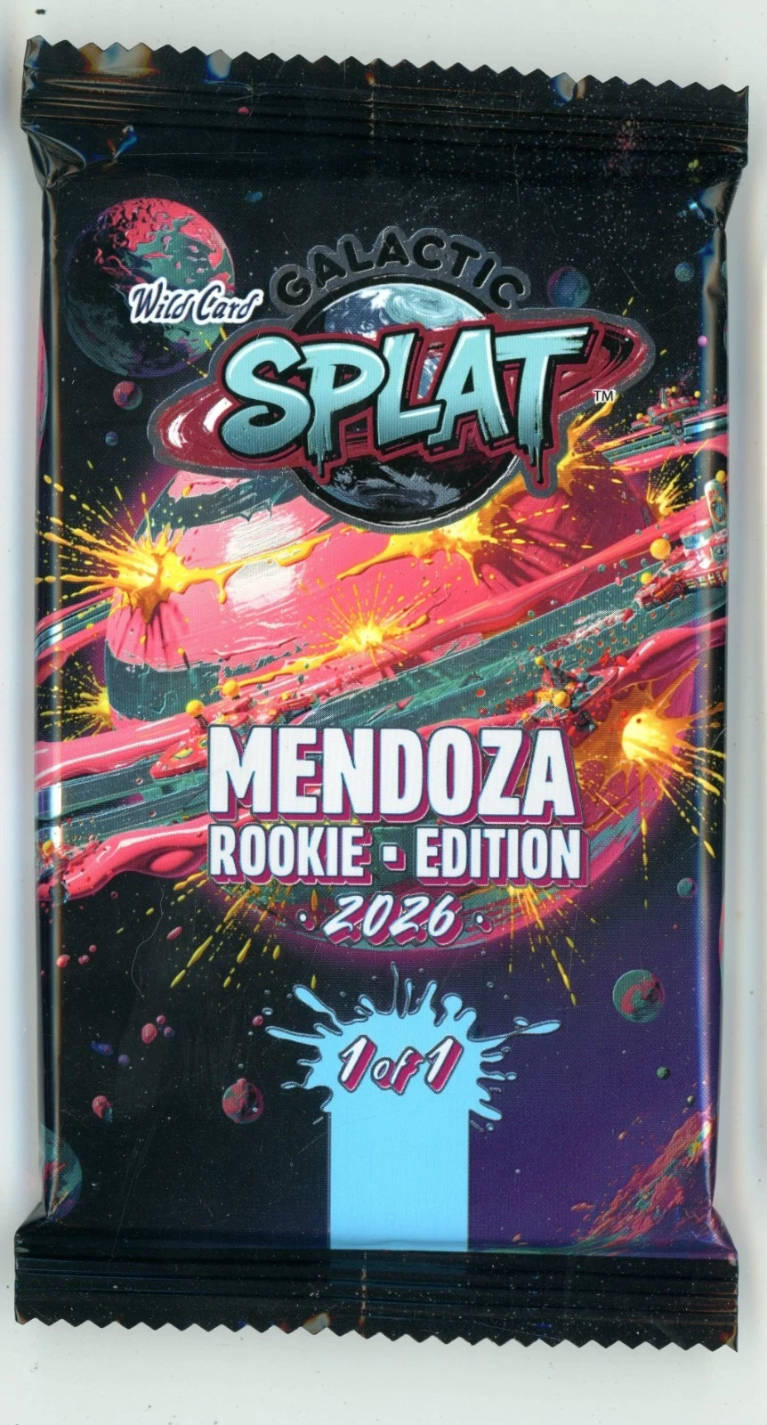 2026 Wild Card Galactic Splat Mendoza Rookie Edition 1/1 Sealed Pack