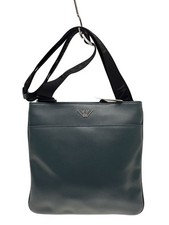Borsa a tracolla Emporio Armani pelle verde tinta unita usata