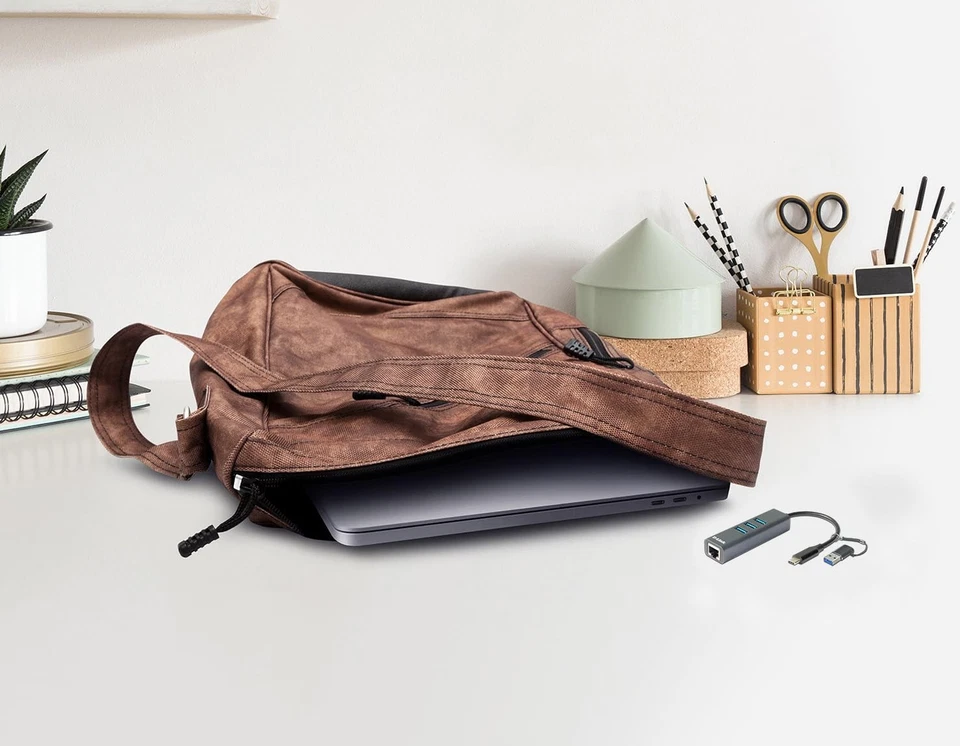 DUB-2332 USB-C/USB to Gigabit Ethernet Adapter with 3 USB 3.0 Ports (USB-C Th... - Image 2 of 3