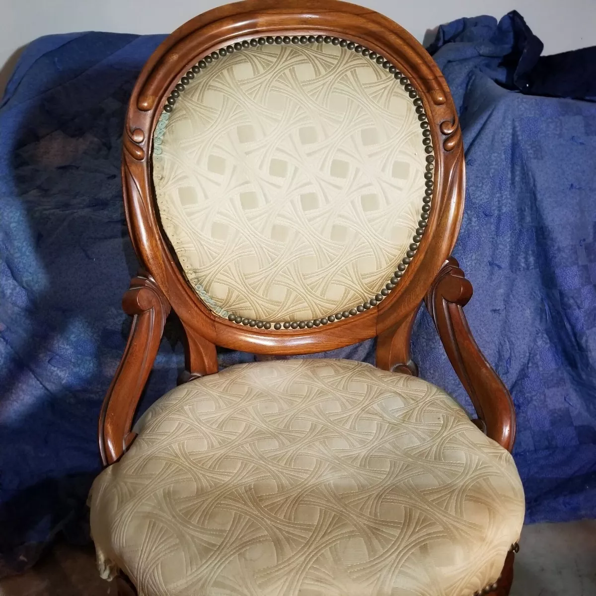 Vintage round back chair sales