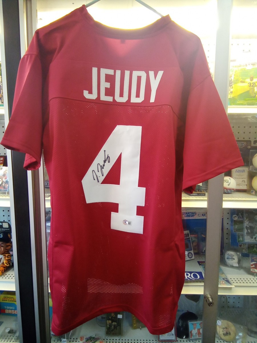 Jerry Jeudy Autographed Xl Jersey NFL Broncos Alabama football C0A Beckett
