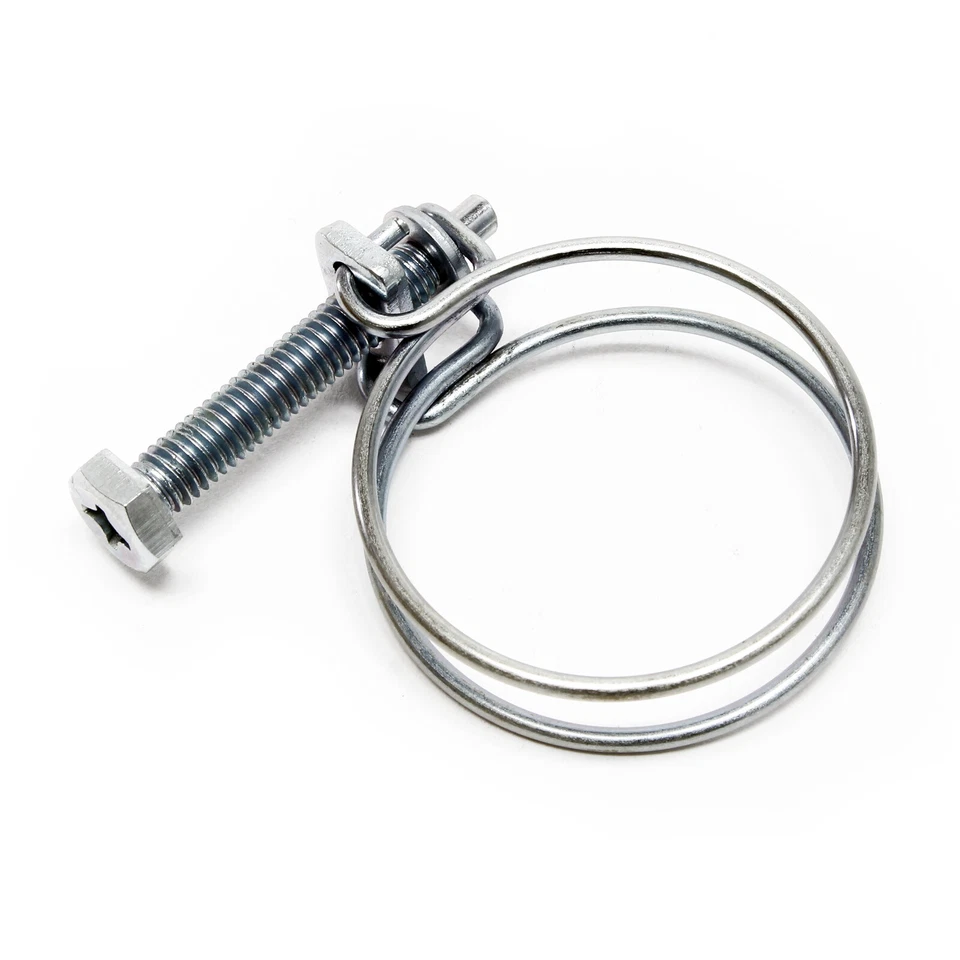 WILTEC Drahtschlauchschellen Schlauchschellen W1 35-40 mm 2.2 mm M6x40 Spiralschlauch