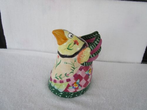 Ceramic Fitz and Floyd Essentials Gypsy Chick's Vase Flower Holder ~QUALITY!! - Afbeelding 1 van 10