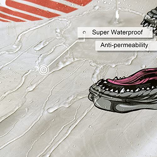 DESIHOM Funny Shower Curtain Set Fun Anime Monster Shower Curtains for Bathro... - Picture 6 of 7