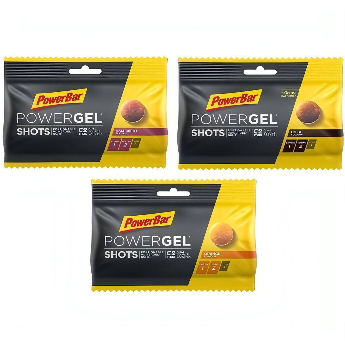 PowerBar PowerGel Energy Shots 60g Running Sports Nutrition Supplement
