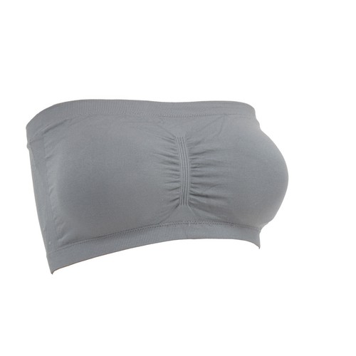 Reggiseno a fascia imbottito multicolore donna senza spalline top tette tubino spiaggia estate - Foto 32 di 38