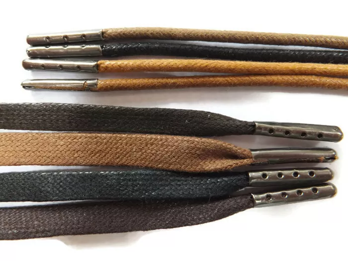 Waxed shop cotton shoelaces