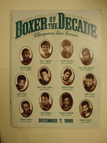 1990 Holyfield Fielder Pyror Hearns Neiman PSA Trump Plaza Boxer of the Decad... - Picture 2 of 5