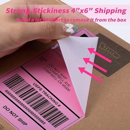 4x6 Thermal Labels - Fanfold Shipping Labels Package 500 Pcs - Choose Your Color - Picture 18 of 41