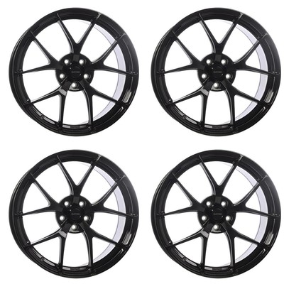 Set of 4 20in Black Alloy Wheel Rims for Genesis G70, RFLT055 5x114.3 5Lug 20x9