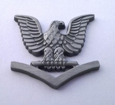 US NAVY PETTY OFFICER 3RD CLASS E4 (7/8") Military Rank Pin P10150 EE