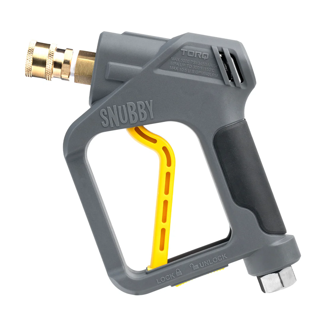 Chemical Guys TORQ Snubby Pressure Washer Gun - Foam Cannon Attachment - New