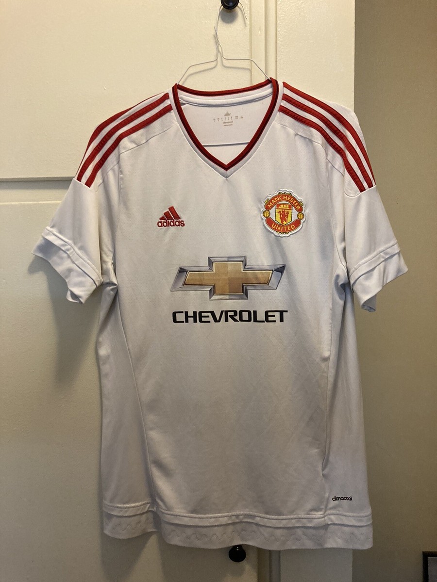 マンチェスターユナイテッド 15/16アウェイユニフォーム ホワイト　XXL Men's Adidas Manchester United 15/16 Away Jersey White