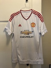 Men’s Adidas Manchester United 15/16 Away Jersey White AI6363 Size L