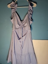 Asos Design Womens Baby Blue Sleeveless Party Dress Size 12 Tall