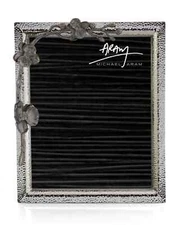 Designer Michael Aram Black Orchid 8" x 10" Picture Frame Nickel Plated