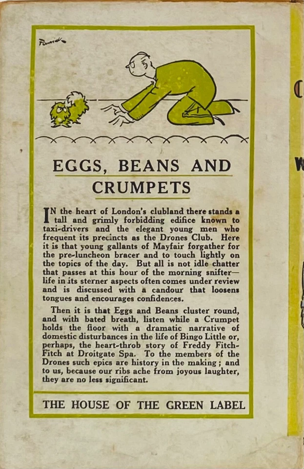 P G Wodehouse Eggs,Beans And Crumpets 1951 UK Edition H/C D/J Herbert Jenkins Foto 4 de 4