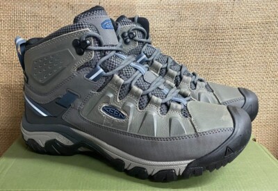 NIB Keen 1026862 Men's Targhee lll Mid WP Drizzle/Captains Blue Casual Boot