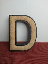Letter D Wall Decor 7 3/8  5 3/4 Inches