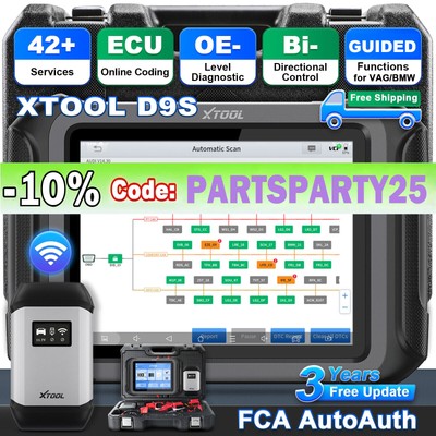 XTOOL D9S KFZ OBD2 Diagnosegerät Fehler Auslesegerät ALLE SYSTEM ECU Coding TPMS