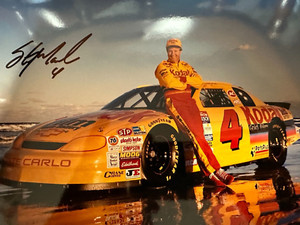 Sterling Marlin NASCAR Autographed 8 x 10 Kodak Professional paper Color Photo