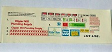 Lifelike HO Model Train Accessory Decals Traffic Signs More